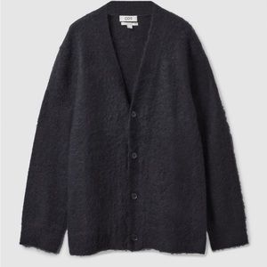 MOHAIR-KNIT CARDIGAN Navy | Mens COS Knitwear Medium Relaxed Fit